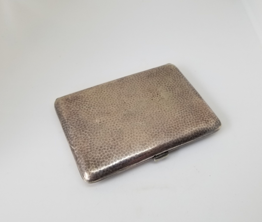 GÜMÜŞ KAPLAMA ANTİKA SİGARA TABAKASI