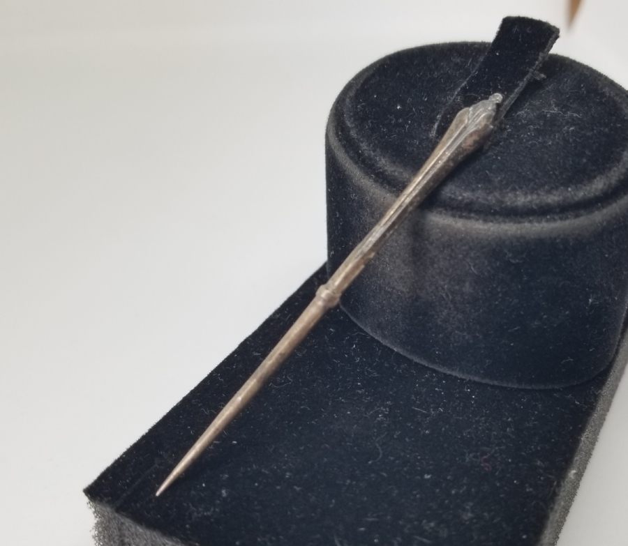 UÇ KISMI LALE MOTİFLİ OSMANLI DÖNEMİ GÜMÜŞ İĞNE