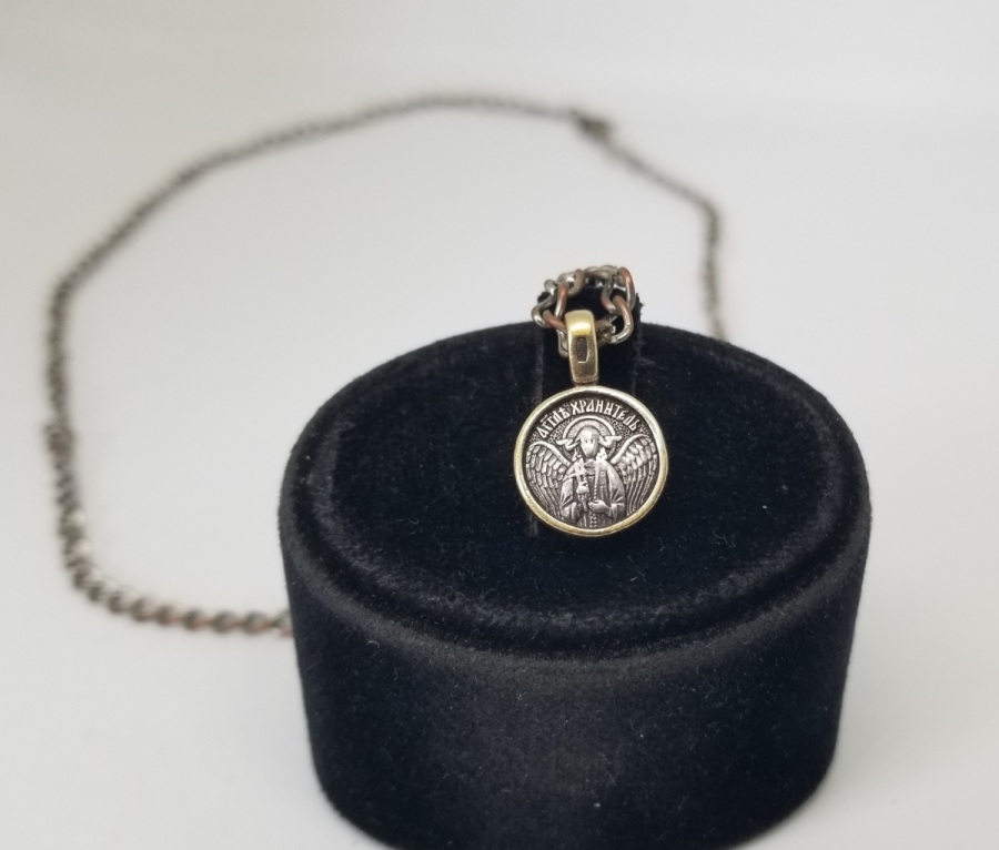 ANTİKA GÜMÜŞ VAFTİZ KOLYESİ