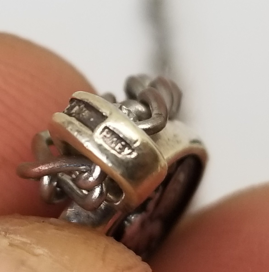 ANTİKA GÜMÜŞ VAFTİZ KOLYESİ