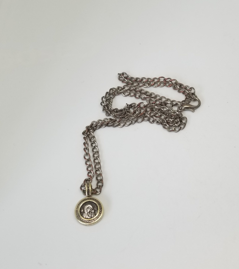 ANTİKA GÜMÜŞ VAFTİZ KOLYESİ