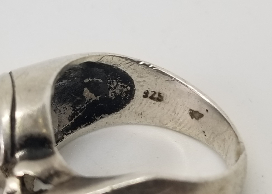 AY YILDIZ FİGÜRLÜ GÜMÜŞ YÜZÜK