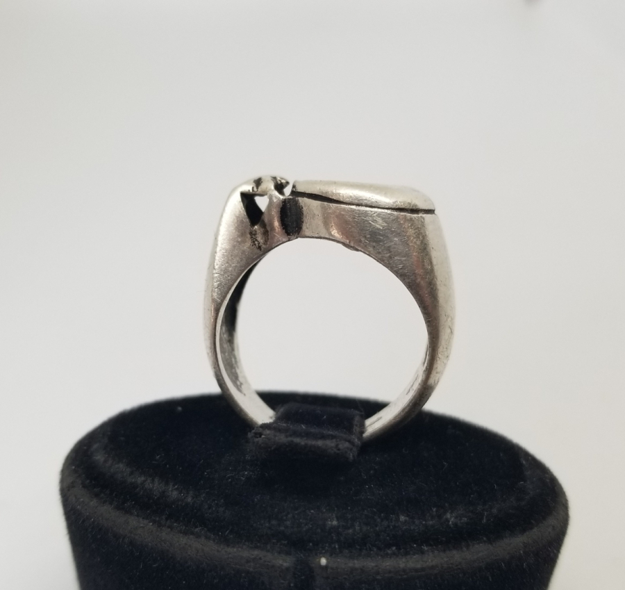 AY YILDIZ FİGÜRLÜ GÜMÜŞ YÜZÜK