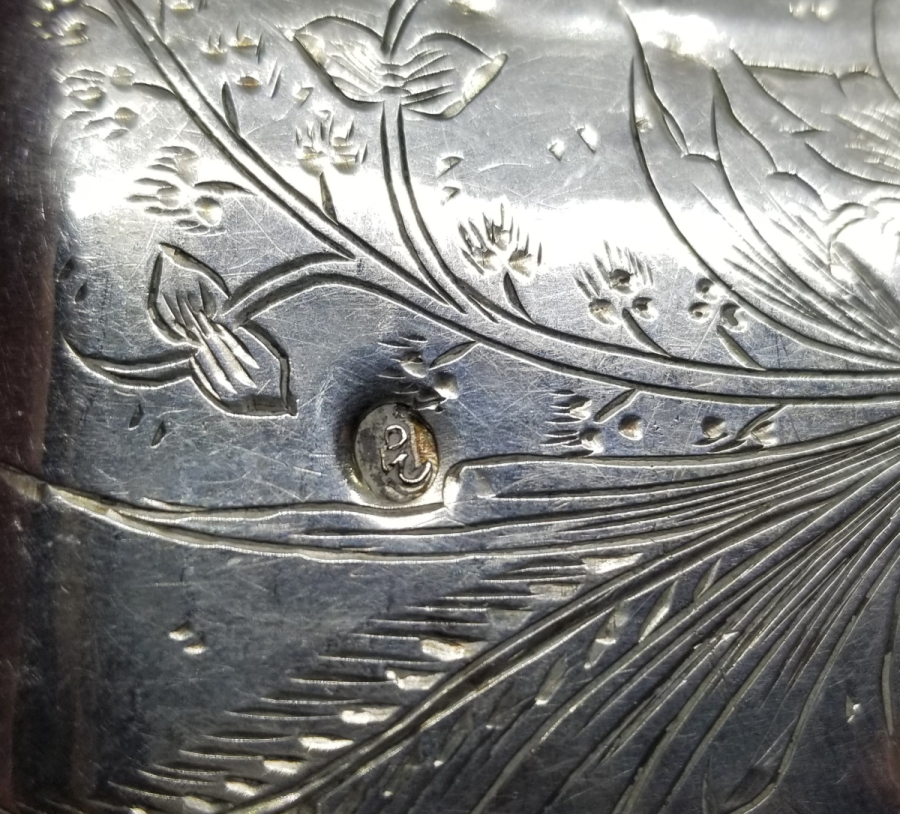 OSMANLI DÖNEMİ TUĞRALI GÜMÜŞ TÜTÜN TABAKASI