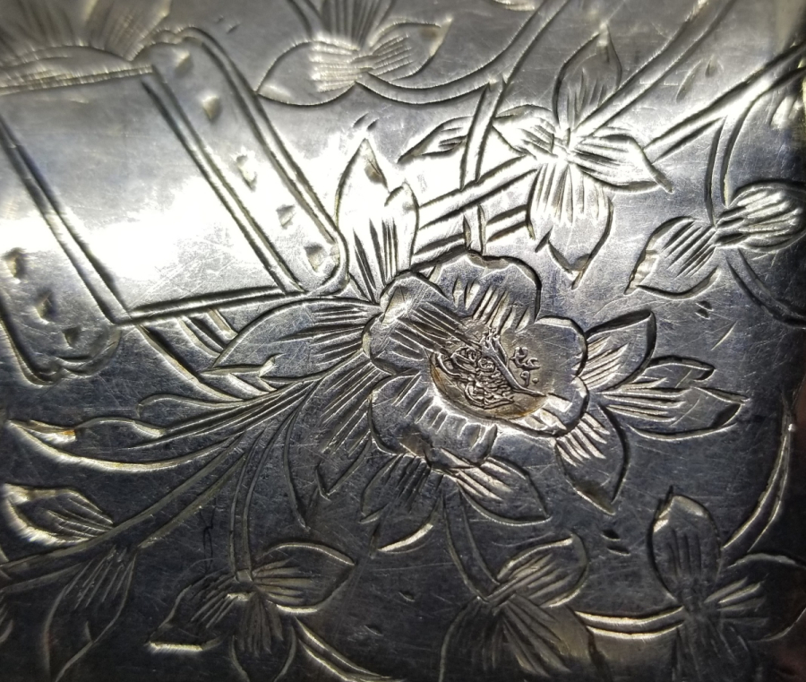 OSMANLI DÖNEMİ TUĞRALI GÜMÜŞ TÜTÜN TABAKASI