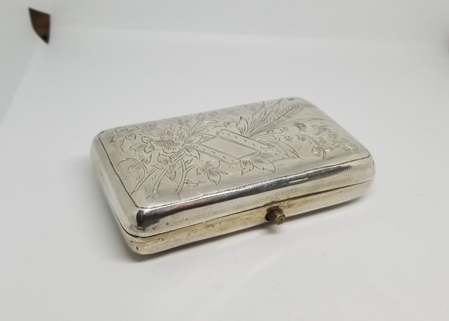 OSMANLI DÖNEMİ TUĞRALI GÜMÜŞ TÜTÜN TABAKASI