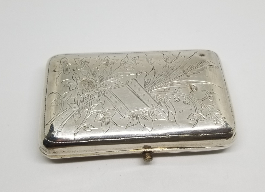 OSMANLI DÖNEMİ TUĞRALI GÜMÜŞ TÜTÜN TABAKASI