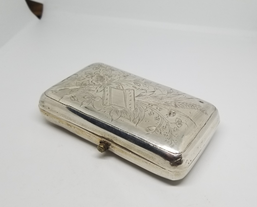 OSMANLI DÖNEMİ TUĞRALI GÜMÜŞ TÜTÜN TABAKASI