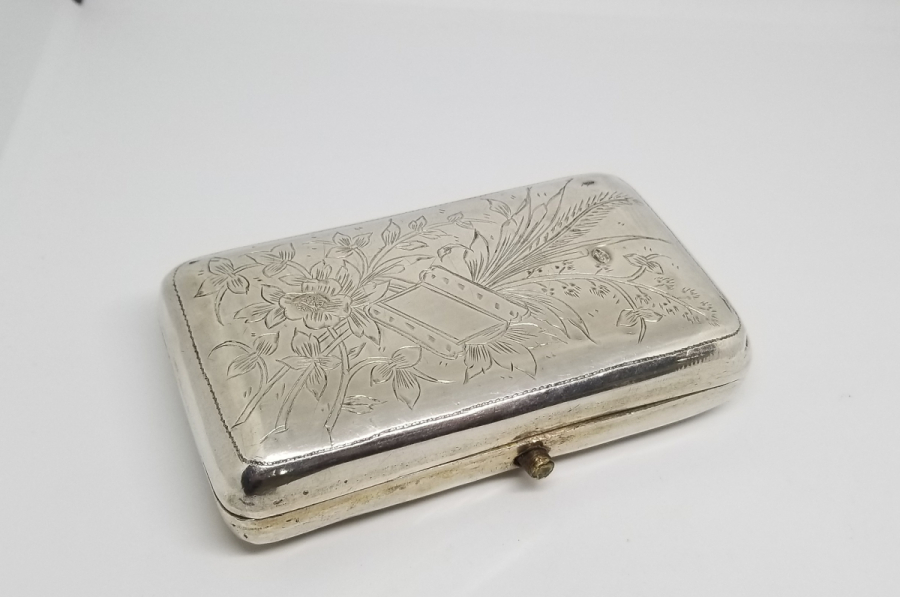 OSMANLI DÖNEMİ TUĞRALI GÜMÜŞ TÜTÜN TABAKASI