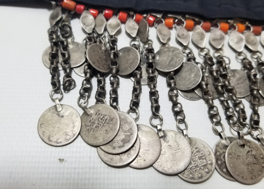 ÜZERİ OSMANLI PARALI OSMANLI DÖNEMİ MERCAN TAŞLI GIDIKLIK - GERDANLIK