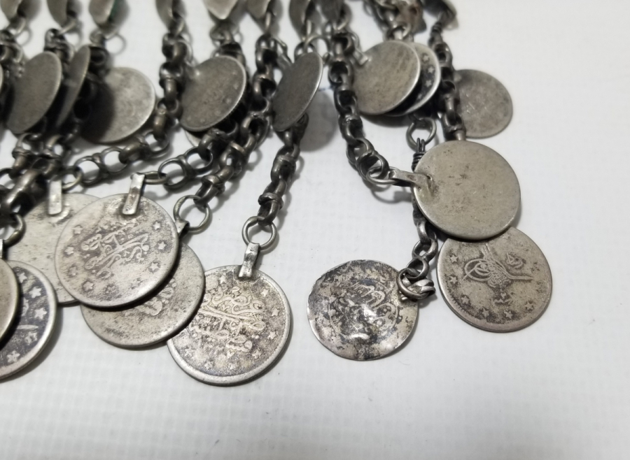 ÜZERİ OSMANLI PARALI OSMANLI DÖNEMİ MERCAN TAŞLI GIDIKLIK - GERDANLIK