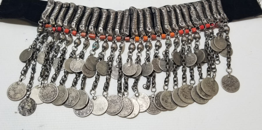 ÜZERİ OSMANLI PARALI OSMANLI DÖNEMİ MERCAN TAŞLI GIDIKLIK - GERDANLIK