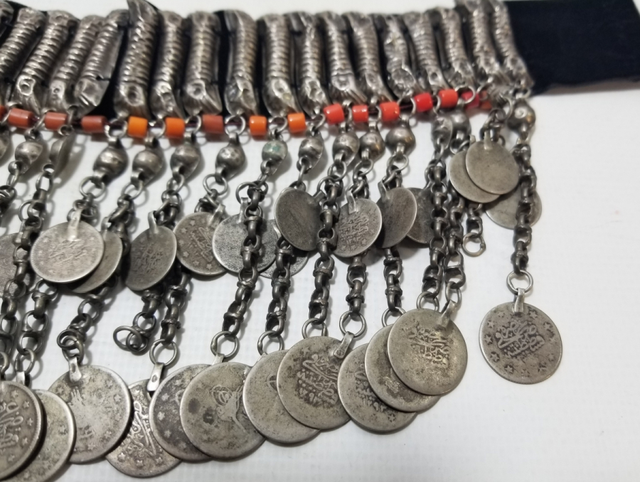 ÜZERİ OSMANLI PARALI OSMANLI DÖNEMİ MERCAN TAŞLI GIDIKLIK - GERDANLIK