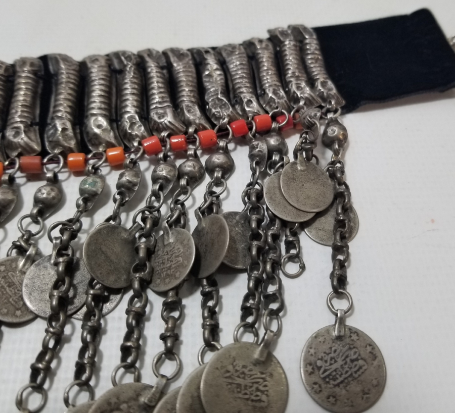 ÜZERİ OSMANLI PARALI OSMANLI DÖNEMİ MERCAN TAŞLI GIDIKLIK - GERDANLIK