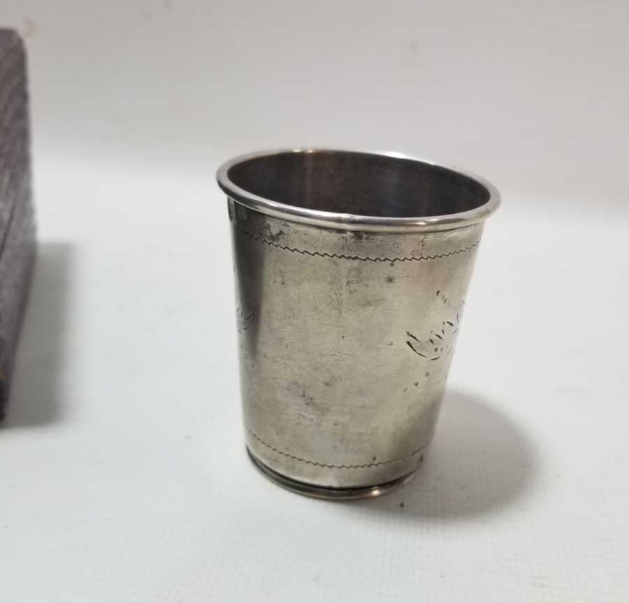 ORİJİNAL KUTUSUNDA OSMANLI DÖNEMİ GÜMÜŞ BARDAK