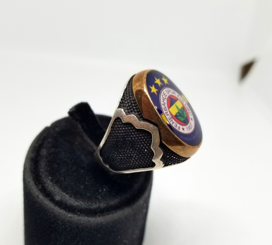 ÖZEL YAPIM GÜMÜŞ FENERBAHÇE TARAFTAR YÜZÜĞÜ