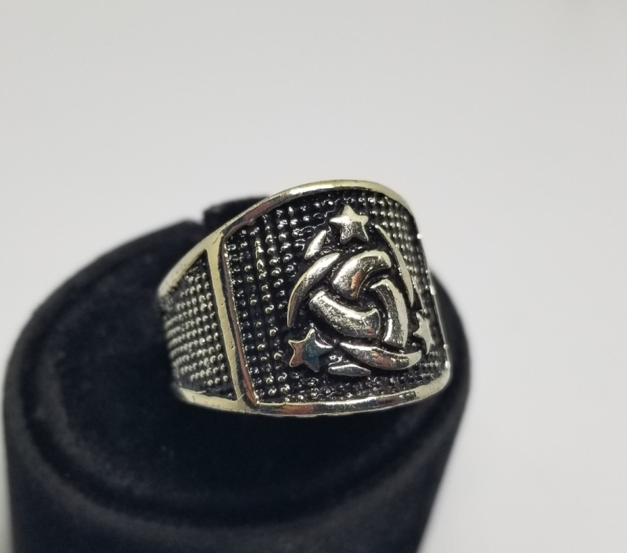 TEŞKİLAT-I MAHSUSA AMBLEMLİ ÖZEL YAPIM GÜMÜŞ YÜZÜK