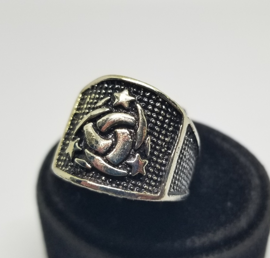 TEŞKİLAT-I MAHSUSA AMBLEMLİ ÖZEL YAPIM GÜMÜŞ YÜZÜK