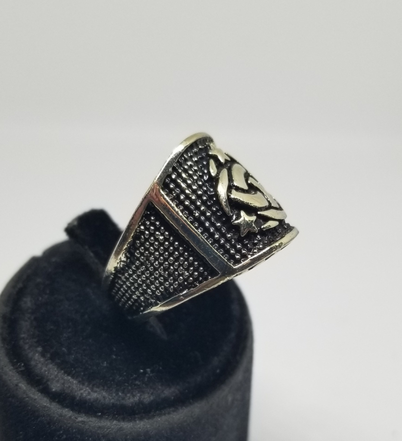 TEŞKİLAT-I MAHSUSA AMBLEMLİ ÖZEL YAPIM GÜMÜŞ YÜZÜK