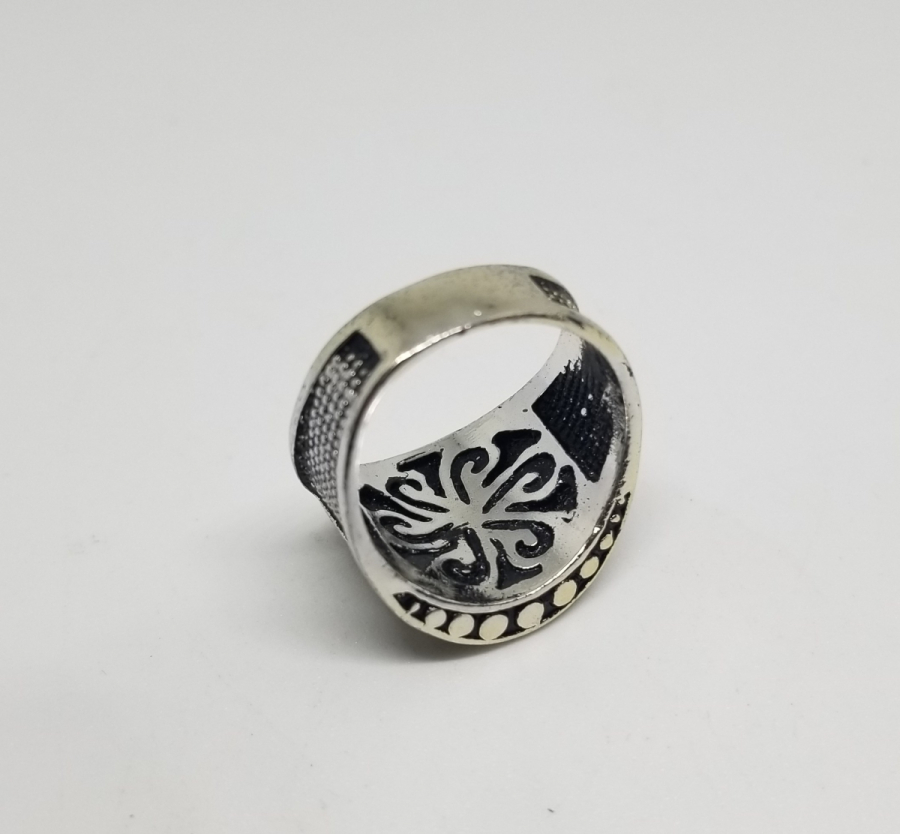 TEŞKİLAT-I MAHSUSA AMBLEMLİ ÖZEL YAPIM GÜMÜŞ YÜZÜK