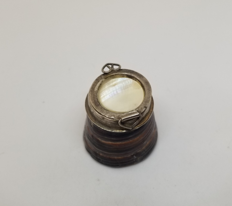 GÜMÜŞ KAPAKLI OSMANLI DÖNEMİ HOKKA