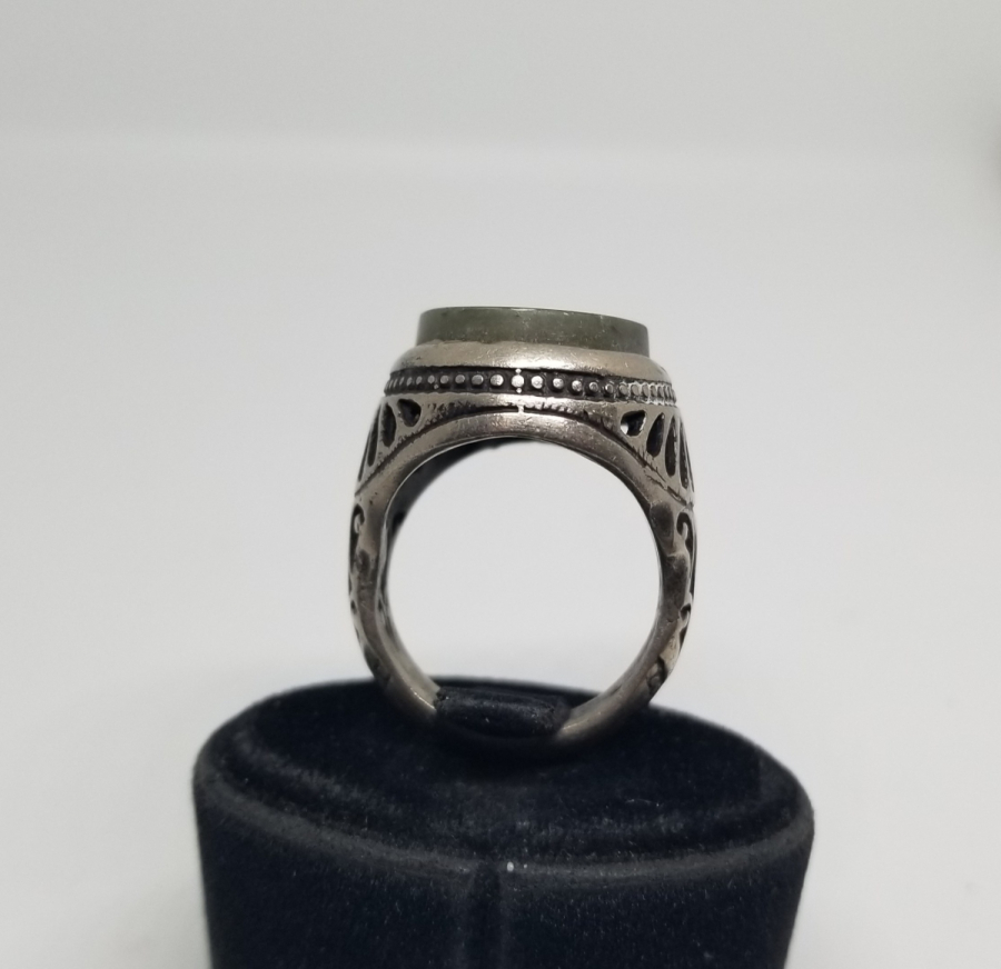 ÜZERİ AYETLERLE BEZELİ ÖZEL YAPIM GÜMÜŞ YÜZÜK