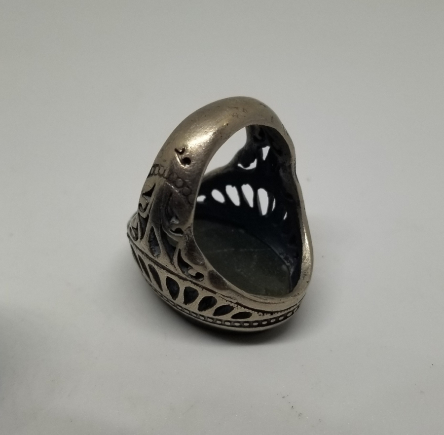 ÜZERİ AYETLERLE BEZELİ ÖZEL YAPIM GÜMÜŞ YÜZÜK