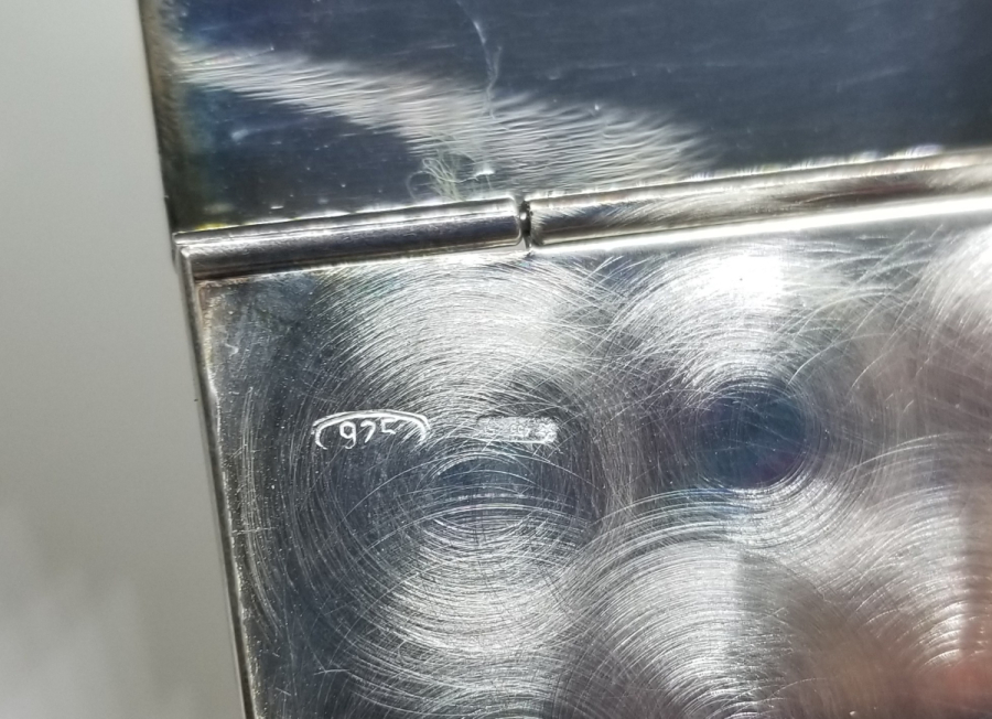 KALEM İŞÇİLİKLİ ANTİKA GÜMÜŞ KARTVİZİTLİK