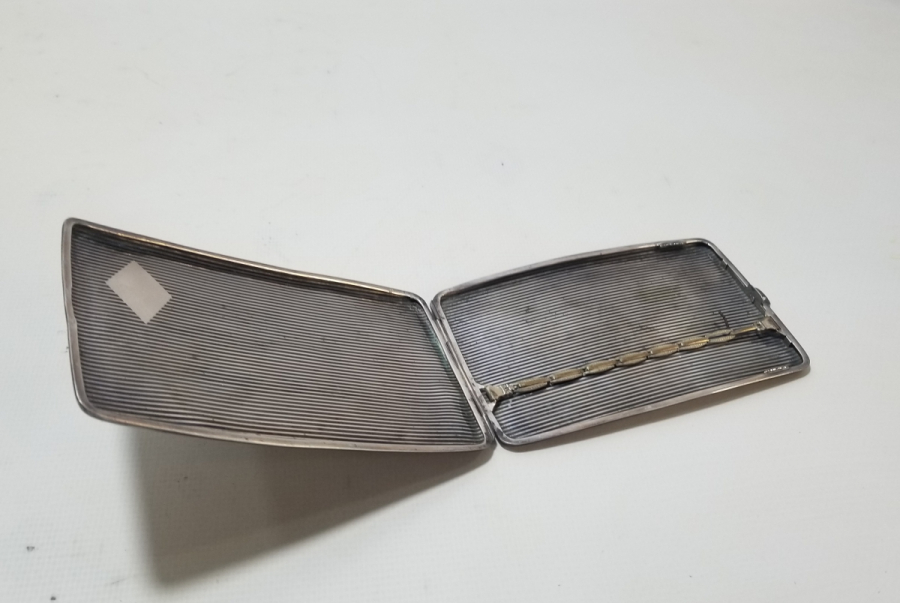 SAVATLI GÜMÜŞ ANTİKA İNGİLİZ SİGARA TABAKASI