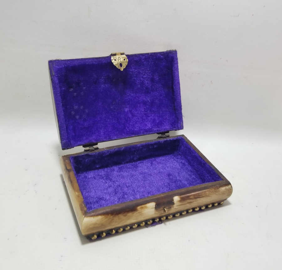 KEMİKTEN MAMUL EL YAPIMI MÜCEVHER KUTUSU