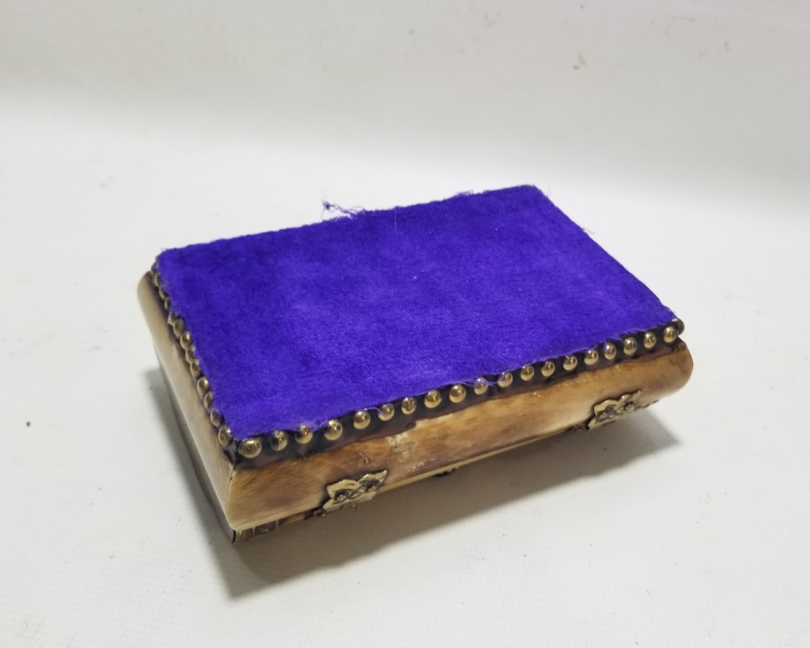 KEMİKTEN MAMUL EL YAPIMI MÜCEVHER KUTUSU