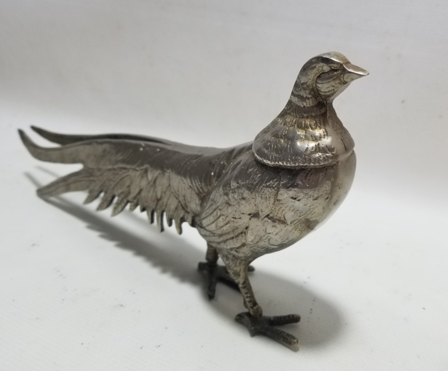 GÜMÜŞ KAPLAMA DEKORATİF ÇİFT TAVUS KUŞU BİBLOSU