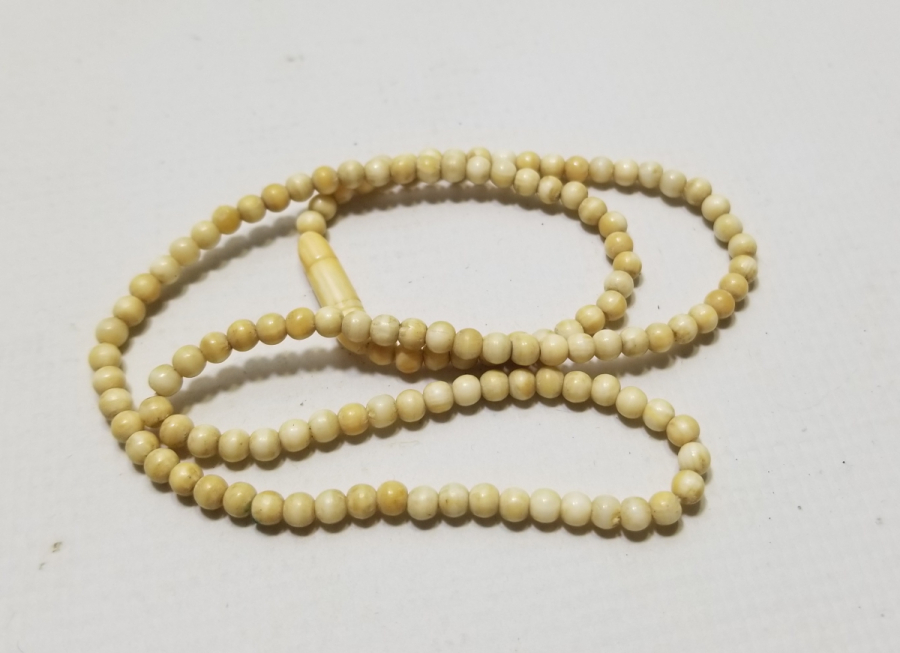 OSMANLI DÖNEMİ EL YAPIMI FİLDİŞİ GERDANLIK