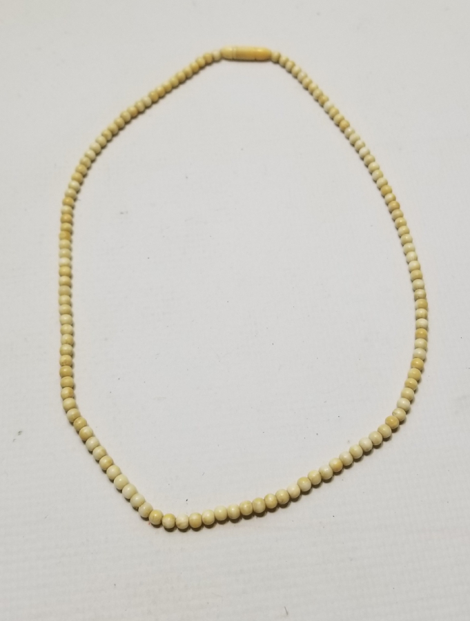 OSMANLI DÖNEMİ EL YAPIMI FİLDİŞİ GERDANLIK