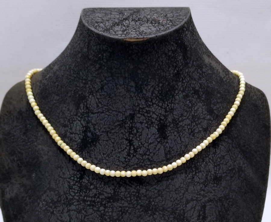 OSMANLI DÖNEMİ EL YAPIMI FİLDİŞİ GERDANLIK