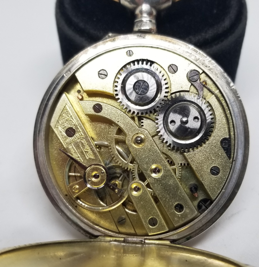 İNGİLİZLERİN OSMANLI PAZARI İÇİN YAPTIĞI RENKLİ KADRANLI GÜMÜŞ KASA KURMALI CEP SAATİ