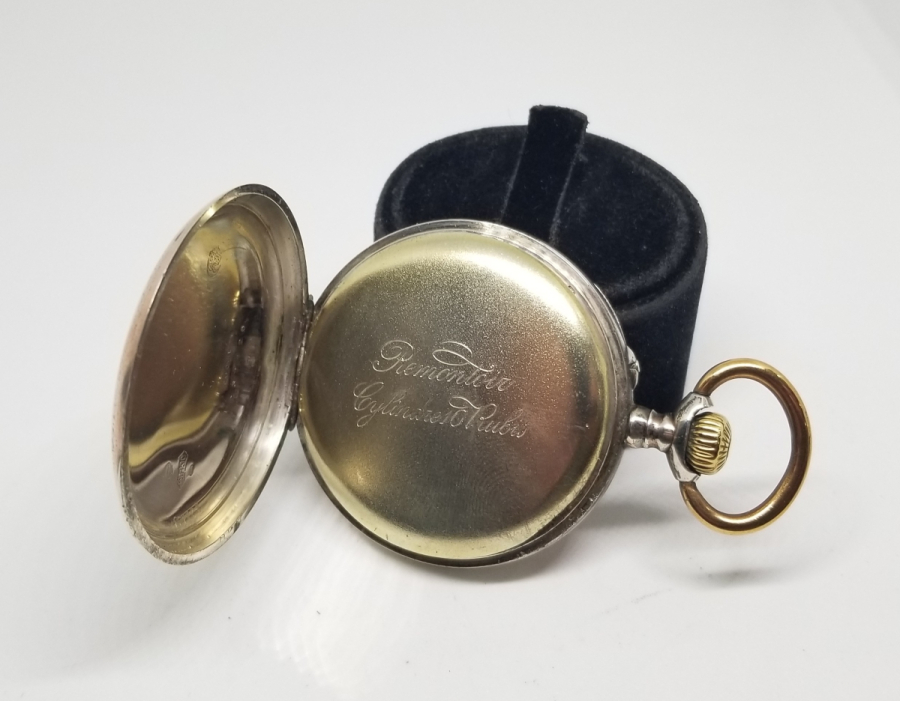 İNGİLİZLERİN OSMANLI PAZARI İÇİN YAPTIĞI RENKLİ KADRANLI GÜMÜŞ KASA KURMALI CEP SAATİ