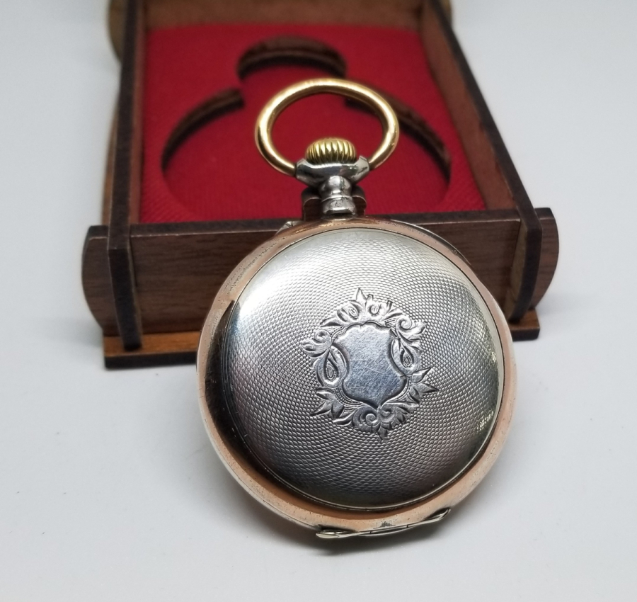 İNGİLİZLERİN OSMANLI PAZARI İÇİN YAPTIĞI RENKLİ KADRANLI GÜMÜŞ KASA KURMALI CEP SAATİ