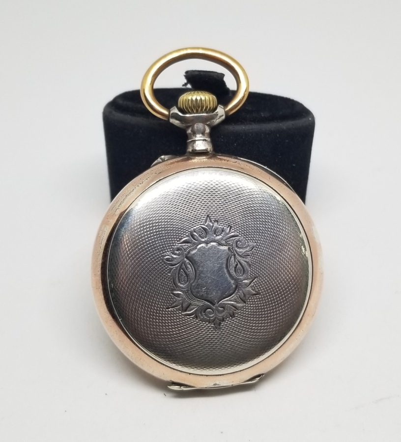 İNGİLİZLERİN OSMANLI PAZARI İÇİN YAPTIĞI RENKLİ KADRANLI GÜMÜŞ KASA KURMALI CEP SAATİ