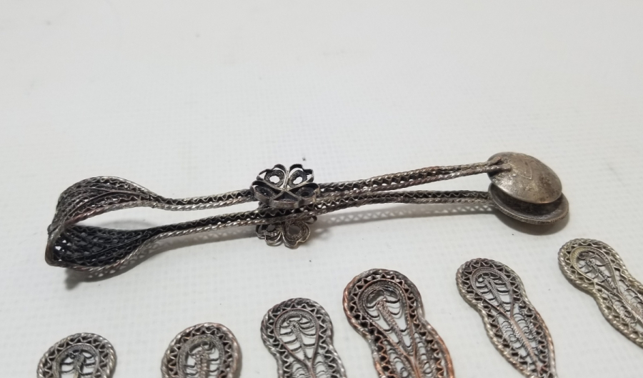 UÇLARINDA OSMANLI PARASI BULUNAN OSMANLI DÖNEMİ GÜMÜŞ ÇAY KAŞIĞI TAKIMI