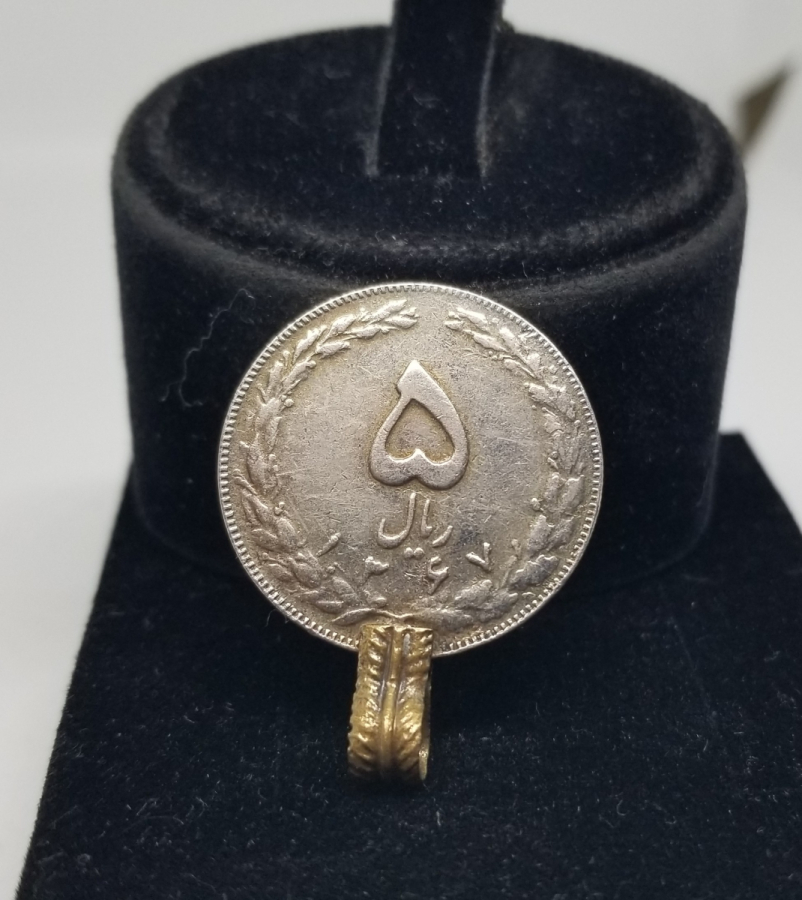 ÜZERİ DOĞAL TAŞLI ANTİKA TÜRKMEN PARASI