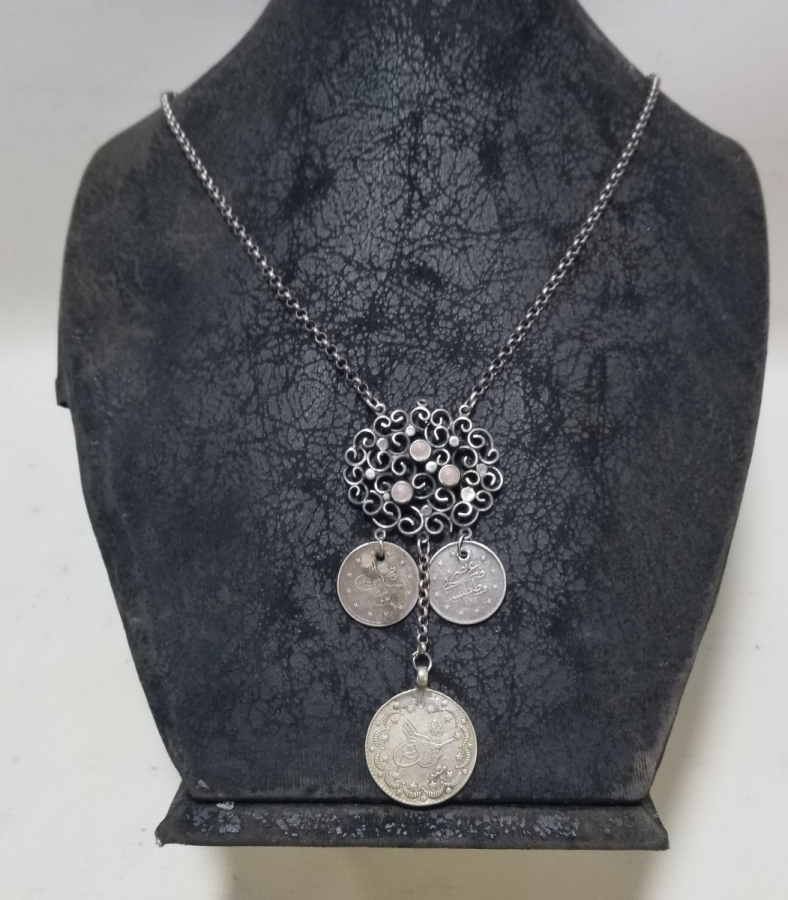 ÖZEL YAPIM GÜMÜŞ GERDANLIK