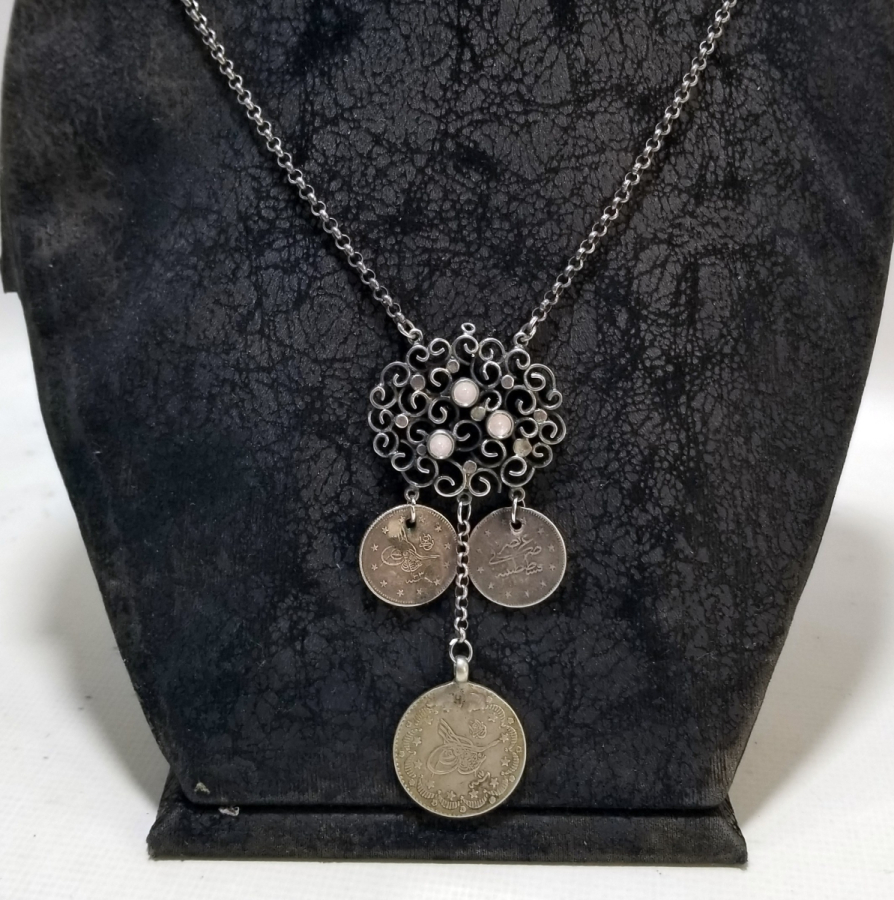 ÖZEL YAPIM GÜMÜŞ GERDANLIK