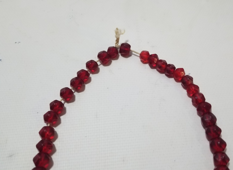 OSMANLI DÖNEMİ FASETA KESİMLİ YÖRÜK KOLYESİ