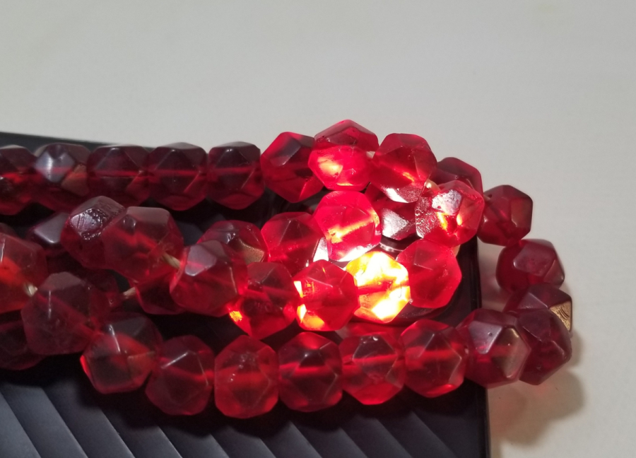 OSMANLI DÖNEMİ FASETA KESİMLİ YÖRÜK KOLYESİ