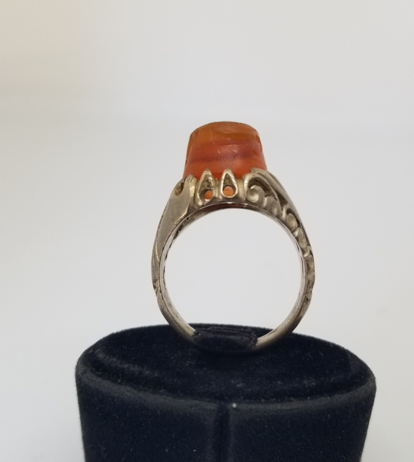 ÜZERİ YAZILI VE OSMANLICA DAMGALI OSMANLI DÖNEMİ NADİR YÜZÜK