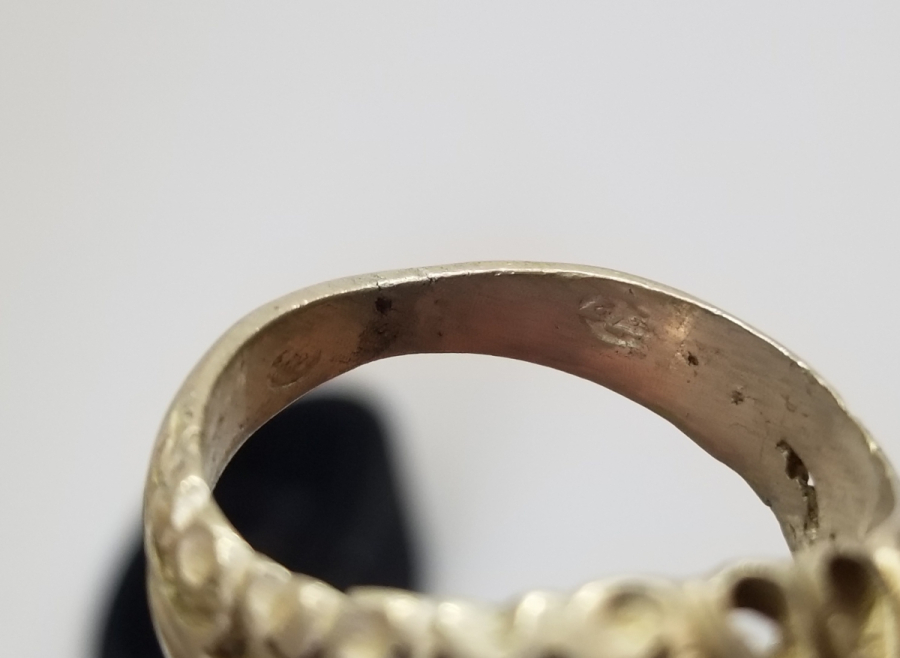 ÜZERİ YAZILI VE OSMANLICA DAMGALI OSMANLI DÖNEMİ NADİR YÜZÜK