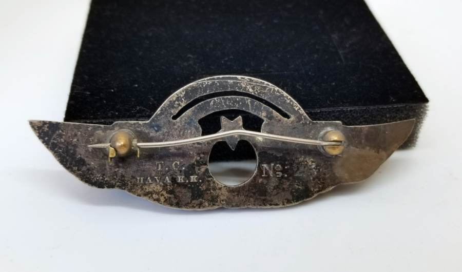 ANTİKA GÜMÜŞ HAVACI SUBAY BRÖVESİ