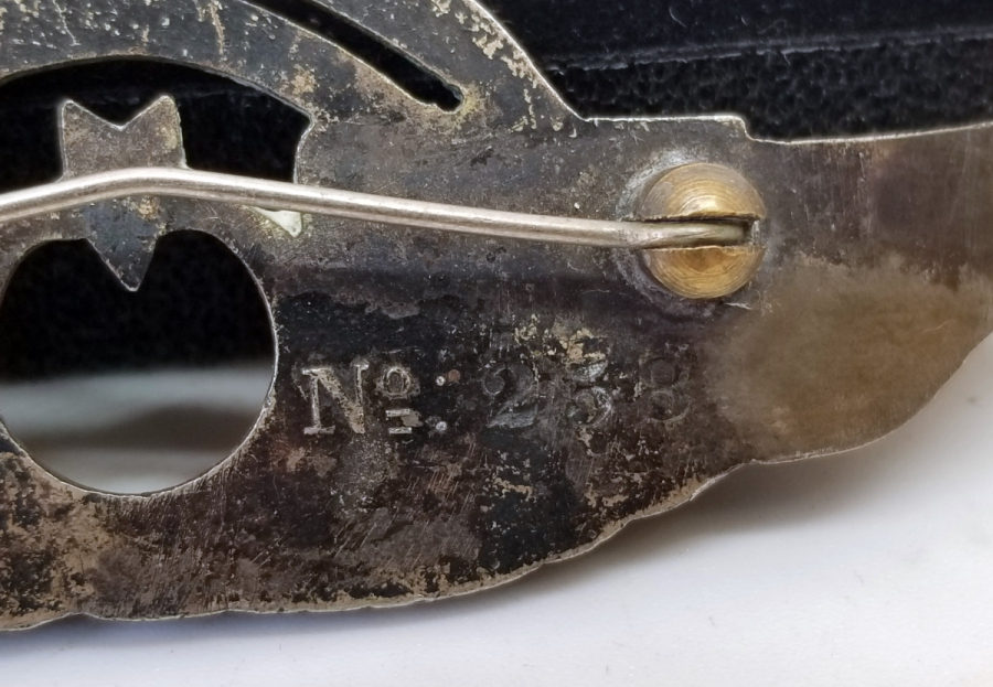 ANTİKA GÜMÜŞ HAVACI SUBAY BRÖVESİ