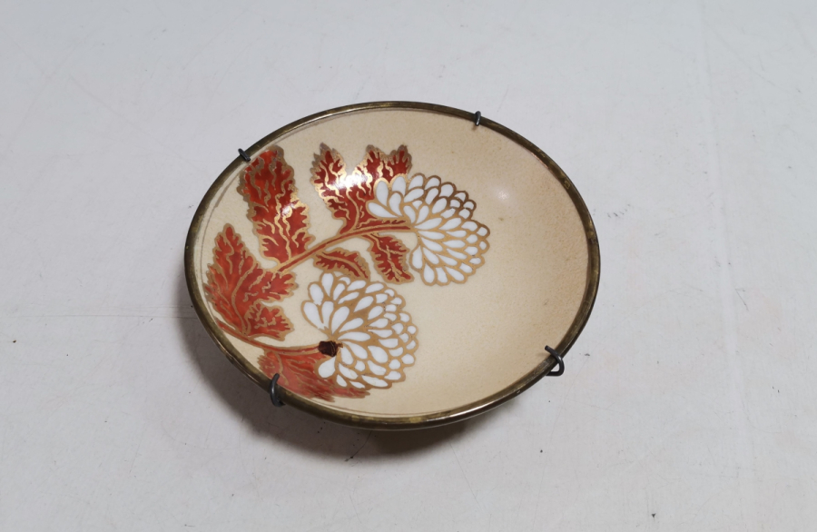 JAPON YAPIMI ANTİKA PORSELEN EL BOYAMA DUVAR TABAĞI